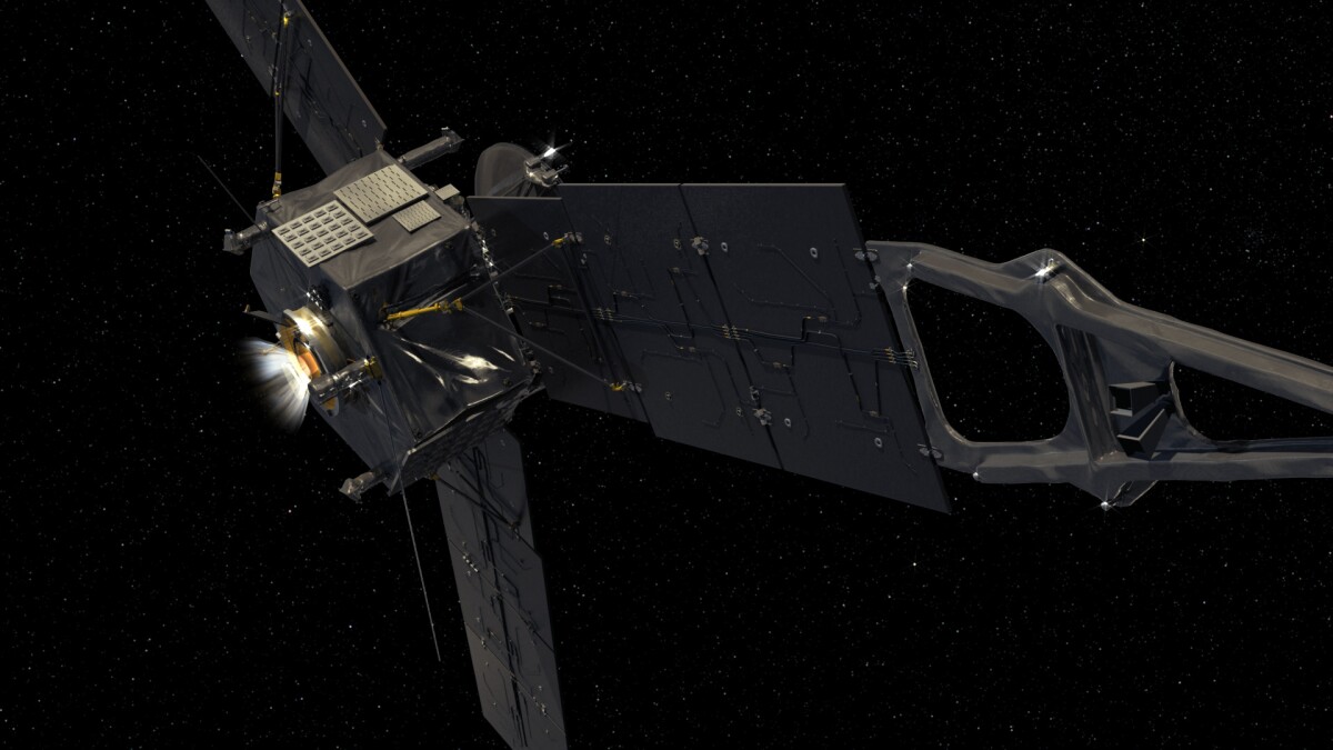 Artist's impression of Juno firing its engine