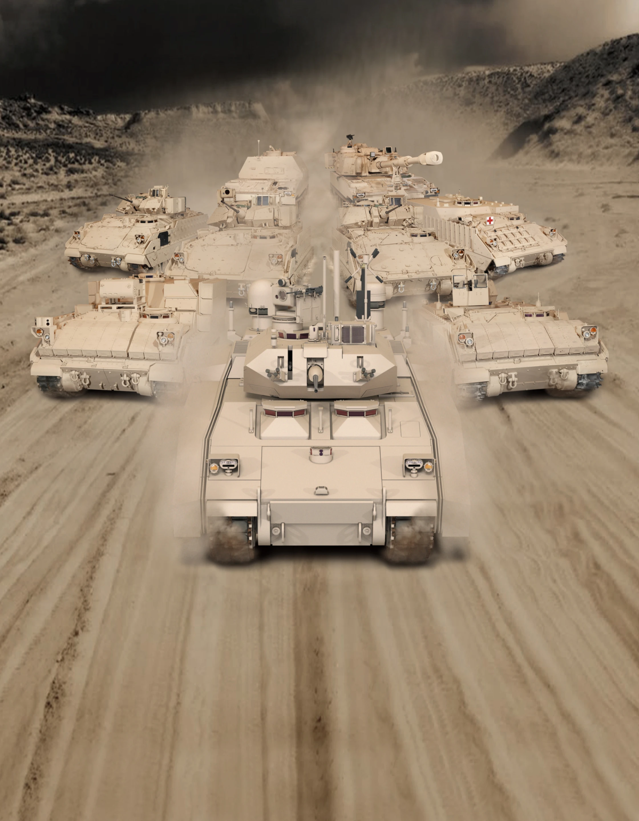 Artist's concept of the BAE Systems/Northrop Grumman hybrid GCV
