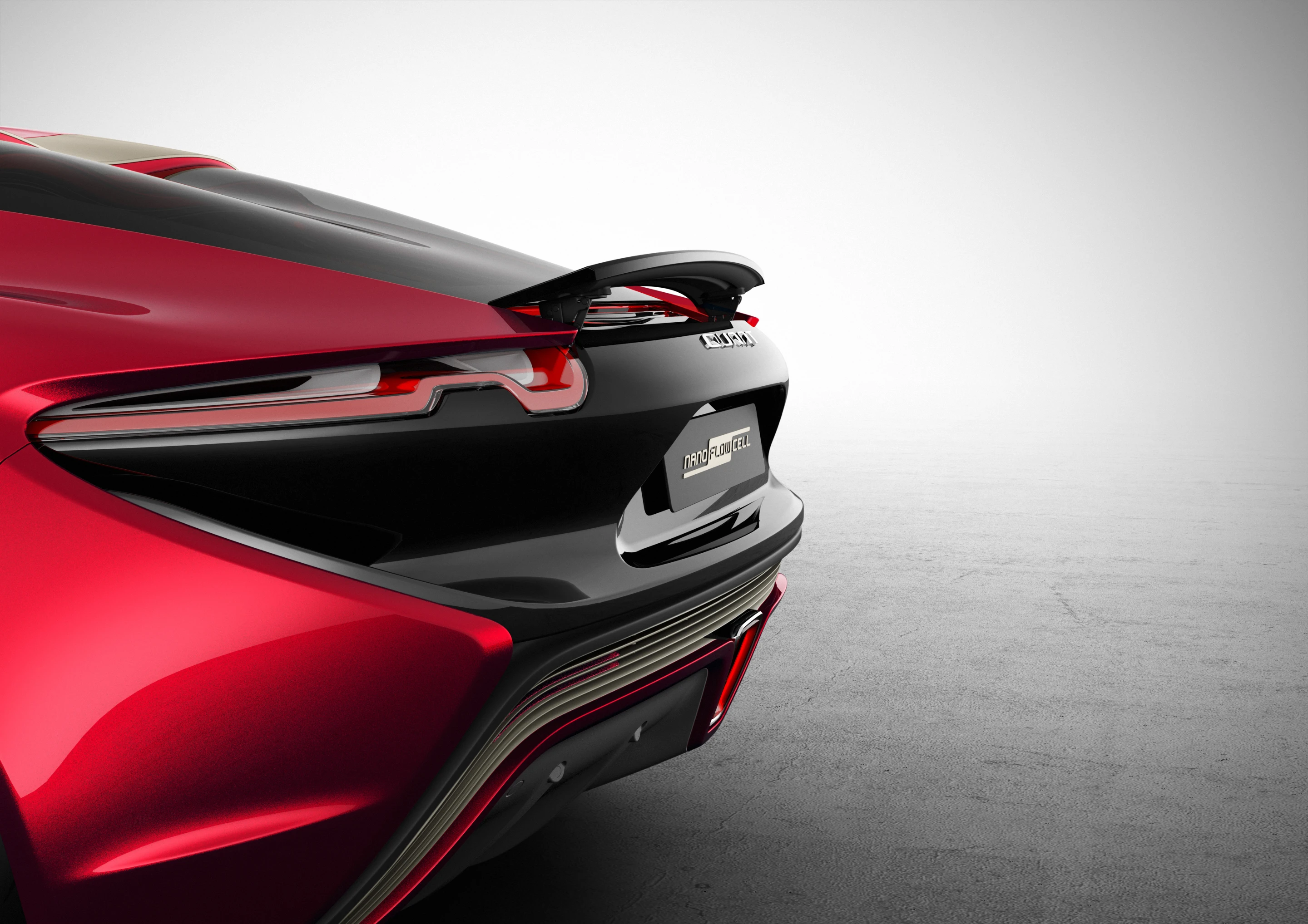 The two-stage active spoiler is one of the new features on the Quant F