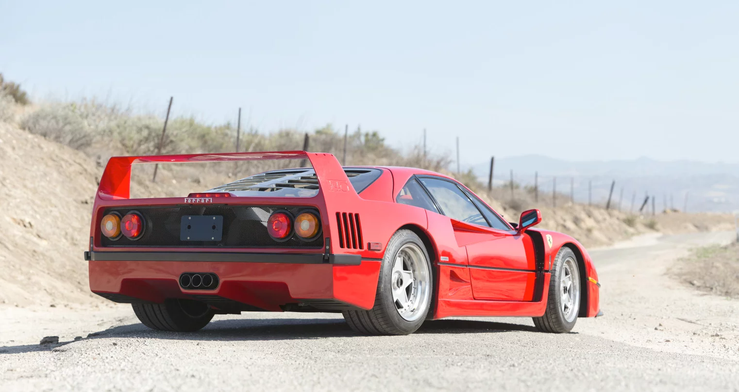 This 1990 Ferrari F40 is estimated to sell for between $1,200,000 and $1,400,000