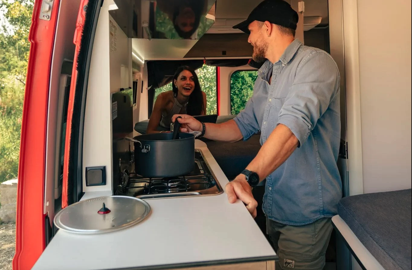 The Westfalia Wave SRT comes with a nicely equipped galley