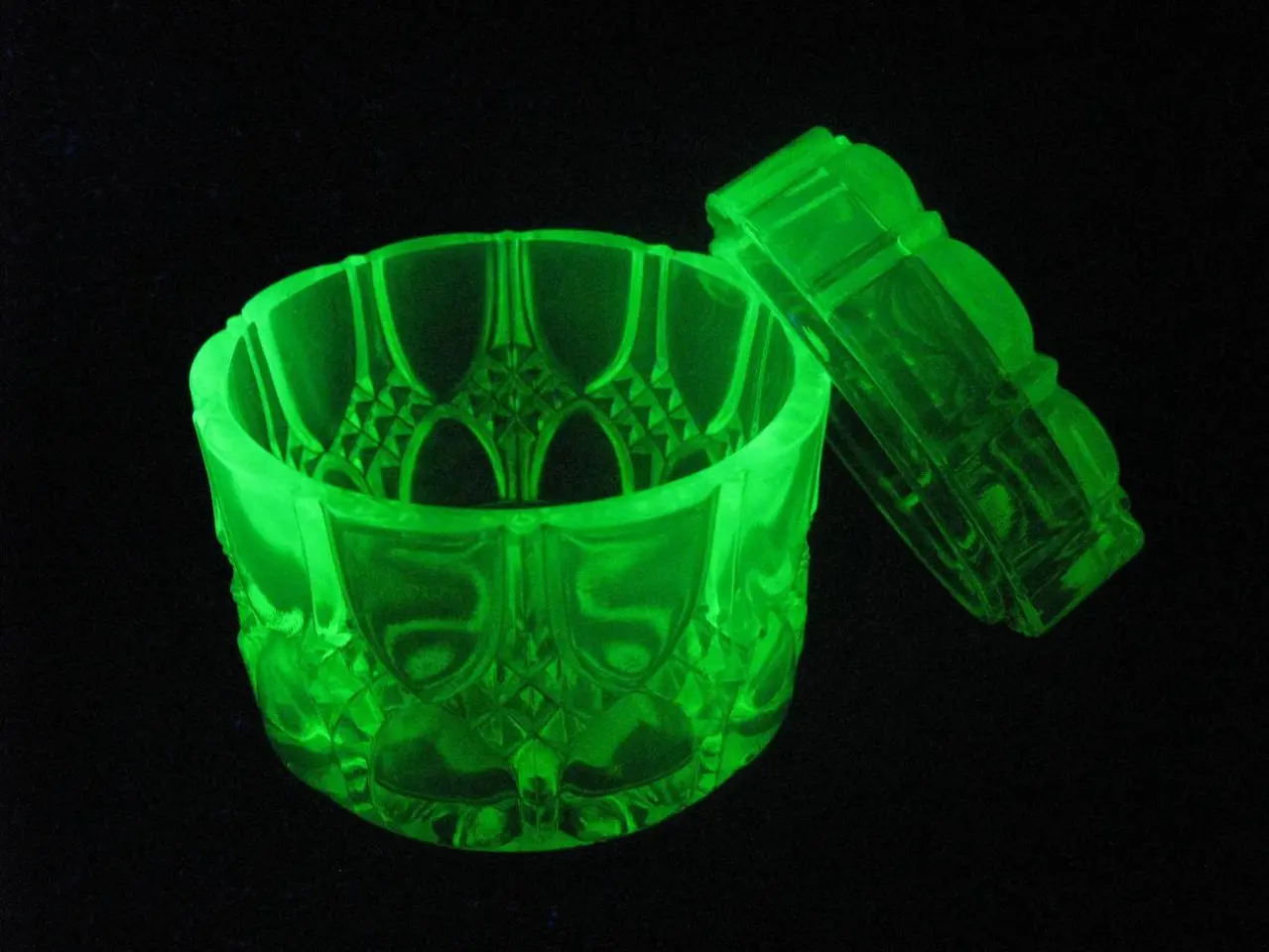 Uranium gives uranium glass, also known as Bohemian glass, its distinct color