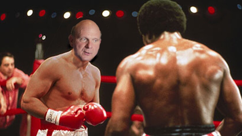 Microsoft is ready to come out swinging (Digitally altered image)