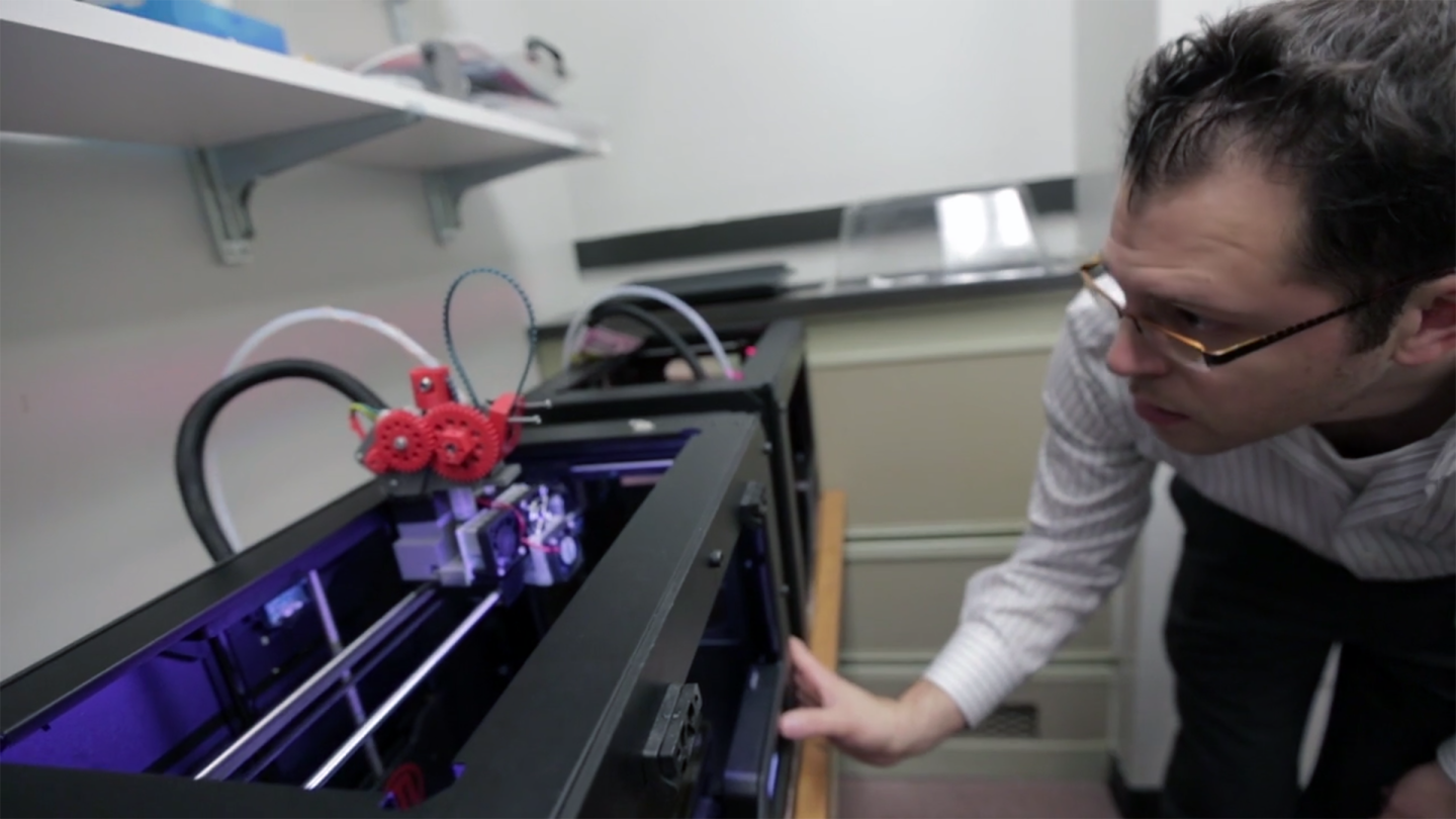 It was found that the standard MakerBot PLA filament was suitable for use in the bioprothesis, as the heat from the extruder head sterilizes the material during construction