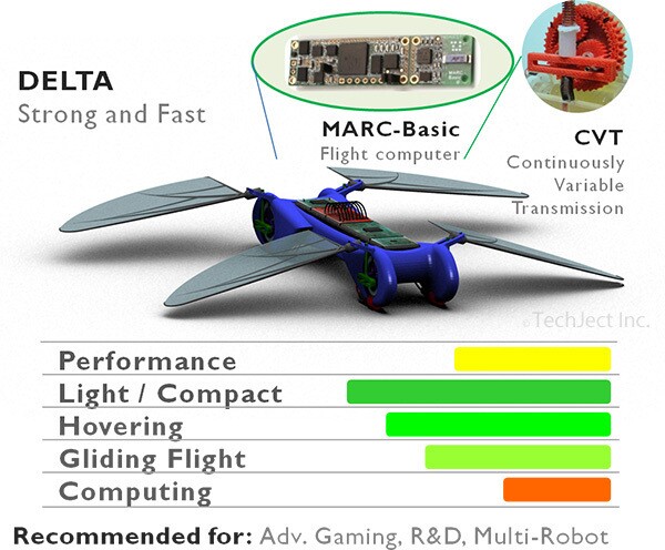The Delta model Dragonfly