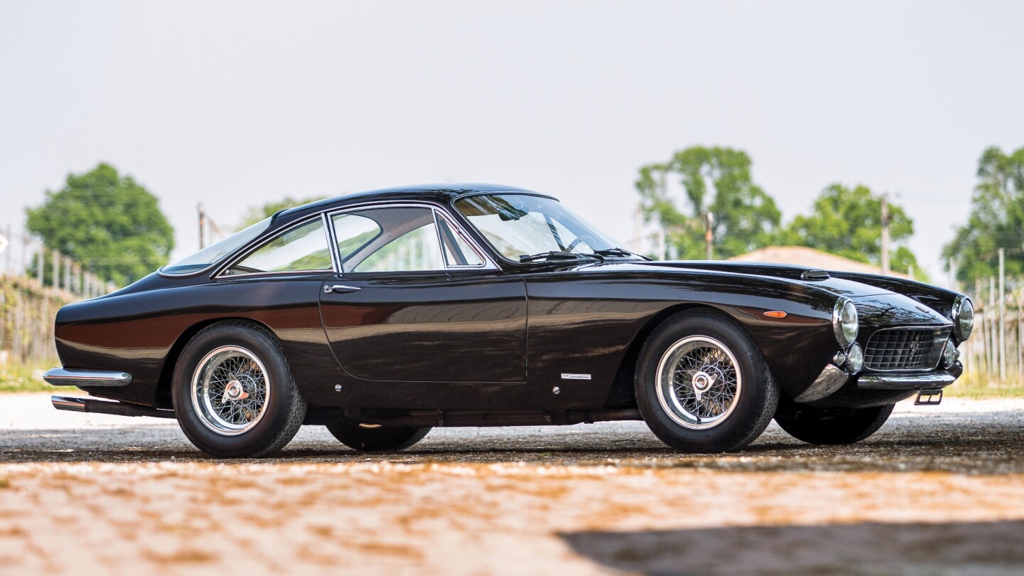 An unusual colour, but a great example of the most comfortable of the 250 GT series cars. The auction description perfectly summarises the character of the car: Capable of crossing large tracts of land at high speed while cosseting its driver and passenger in the ultimate comfort, the luxury is a grand tourer par excellence. Sold for €1,428,000 ($1,596,606) Auction Link
