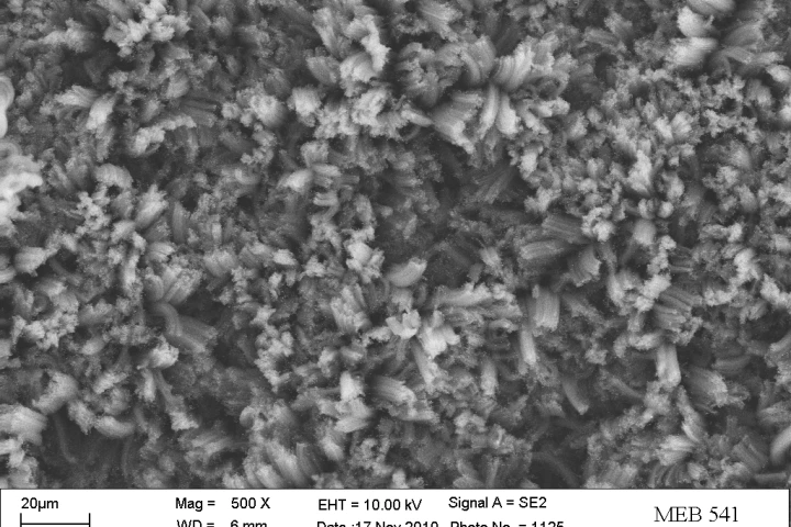 The new super-black coating made from hollow carbon nanotubes prevents reflection because the tiny gaps between the tubes collect and trap light (Image: Stephanie Getty, NASA Goddard)