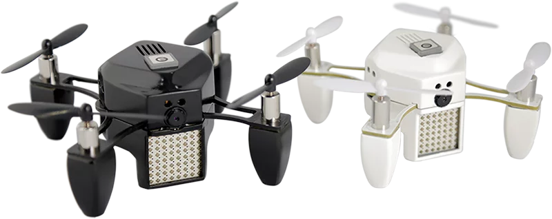 The drone is 55 g (1.94 oz) in weight and the battery can either be charged via Micro USB while inside the drone, or externally through a special adapter