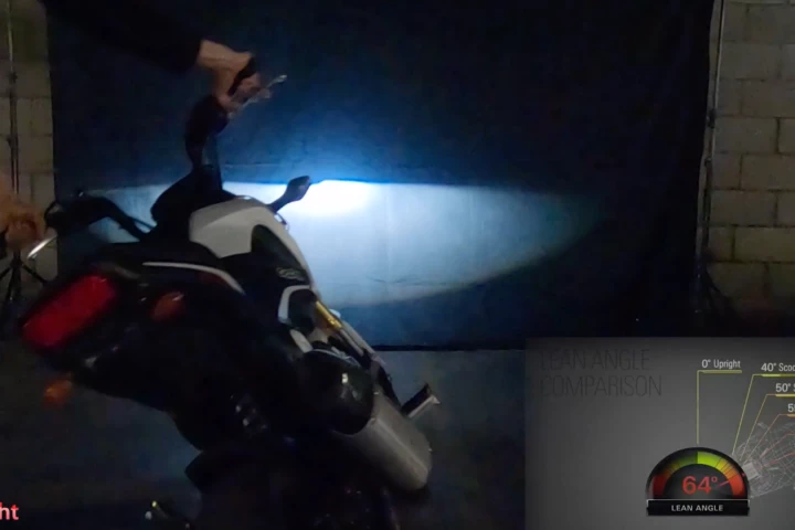 ALLight keeps your headlight level when you lean the bike over