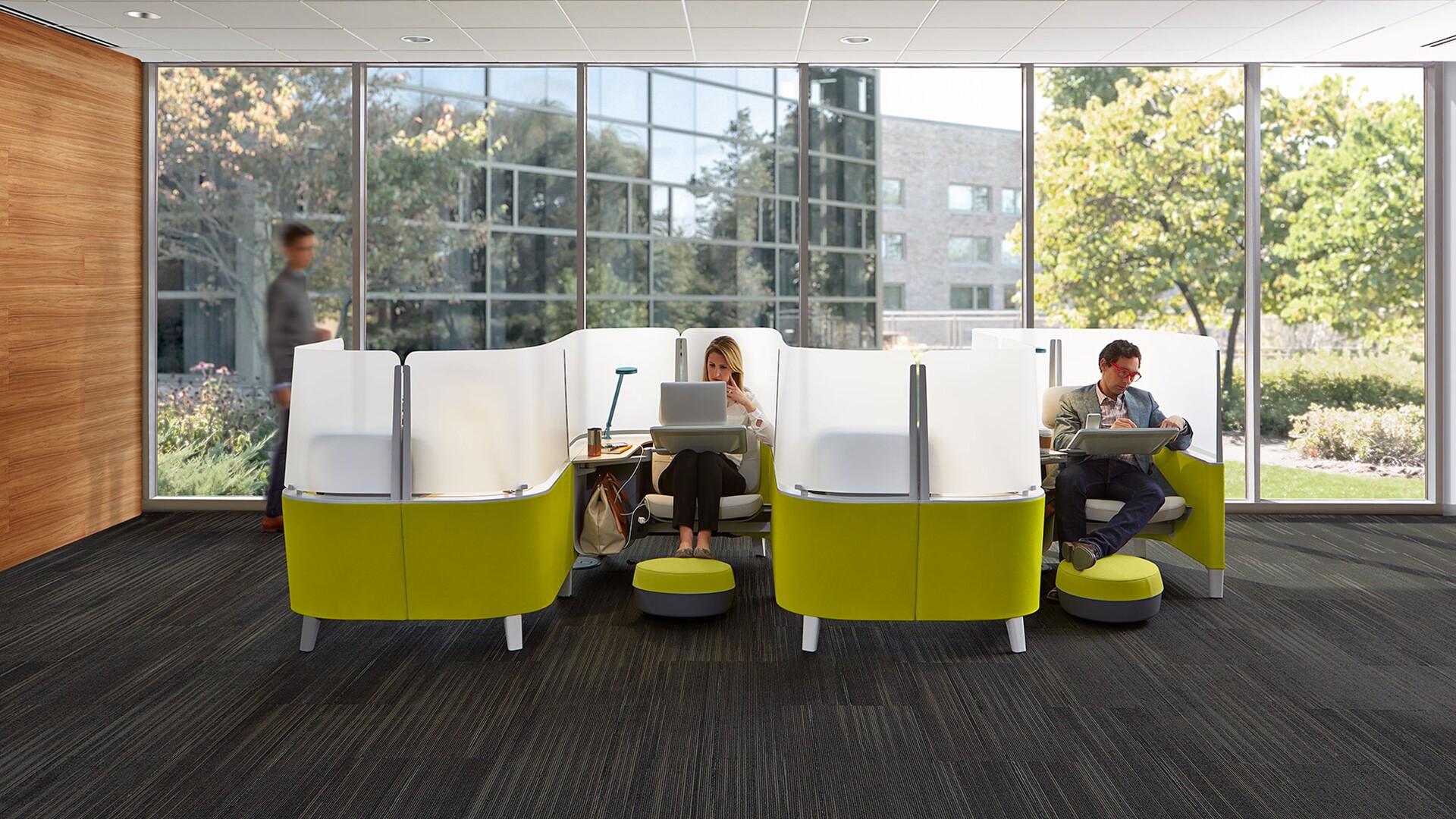 Steelcase Brody WorkLounge is designed to keep you focused on the task