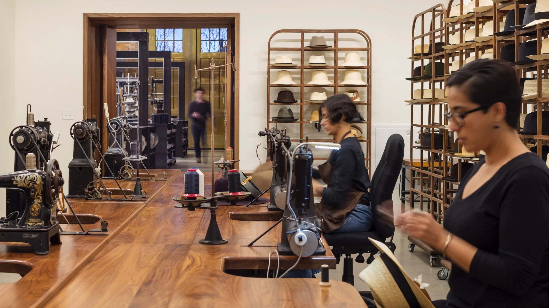 Though badly deteriorated, SOM gave the building new life with long-lasting materials like blackened steel, walnut, and cork