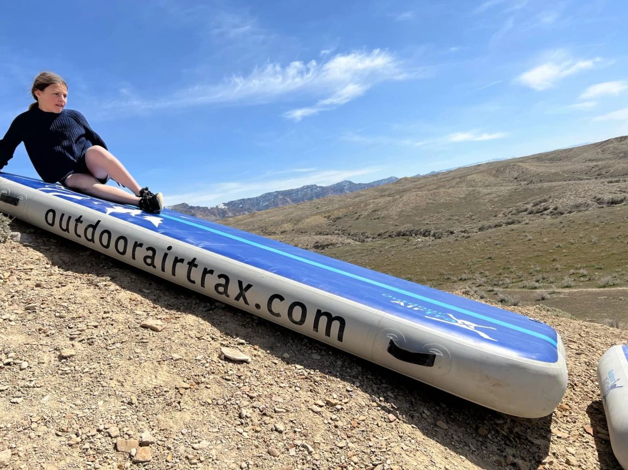 Drop it on a hill, and the Adventure Board becomes a slide