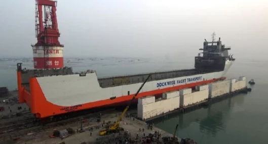 Dockwise's new Yacht Express carrier is launched.