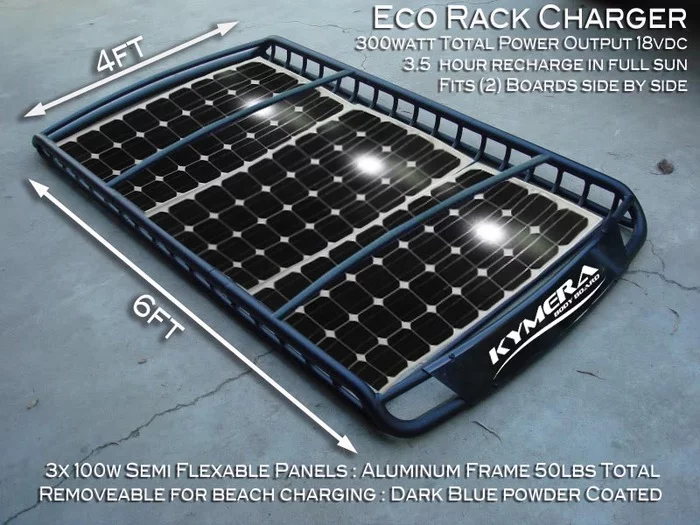 The Solar Roof Rack Charger included with the $5,500 "Eco Package"