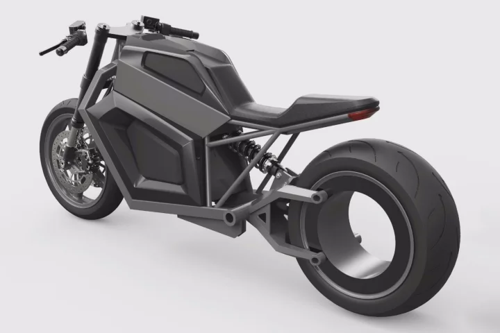 RMK's E2: 67-horsepower, 180-mile electric motorcycle rocks an eye-popping centerless rear hub motor
