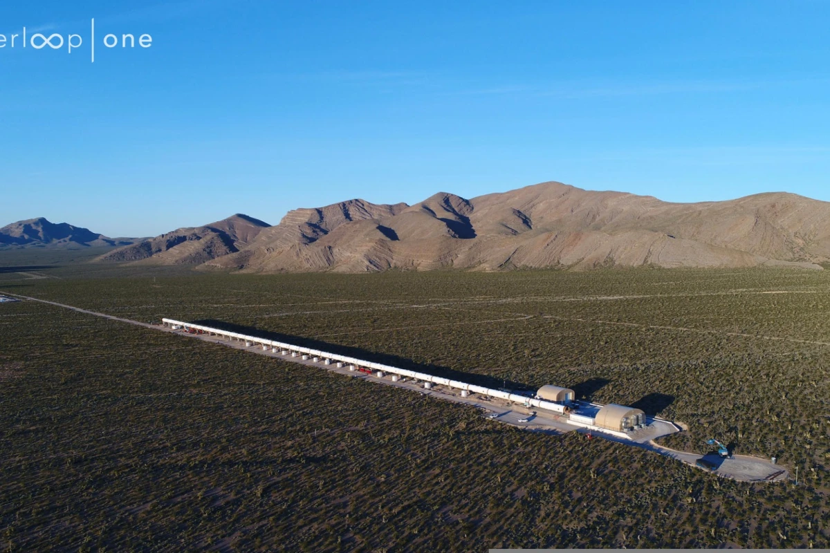 The Hyperloop One test facility in Nevada