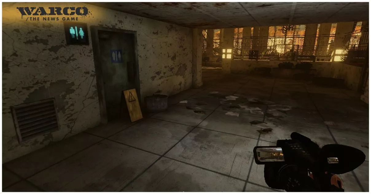 Warco - The News Game is a planned FPS-style game where the player takes on the role of a war correspondent tasked with collecting video from the battlefield