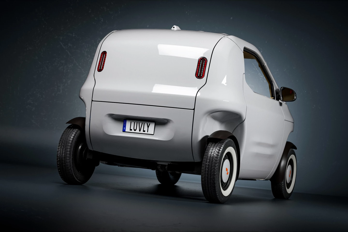 The Luvly O measures 270 cm long by 153 cm wide by 144 cm high (106.3 by 60.2 by 56.7 in)