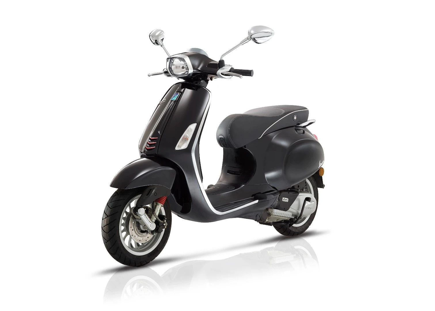 The Vespa Sprint owes some of its design to a desire to create a sportier and edgier image