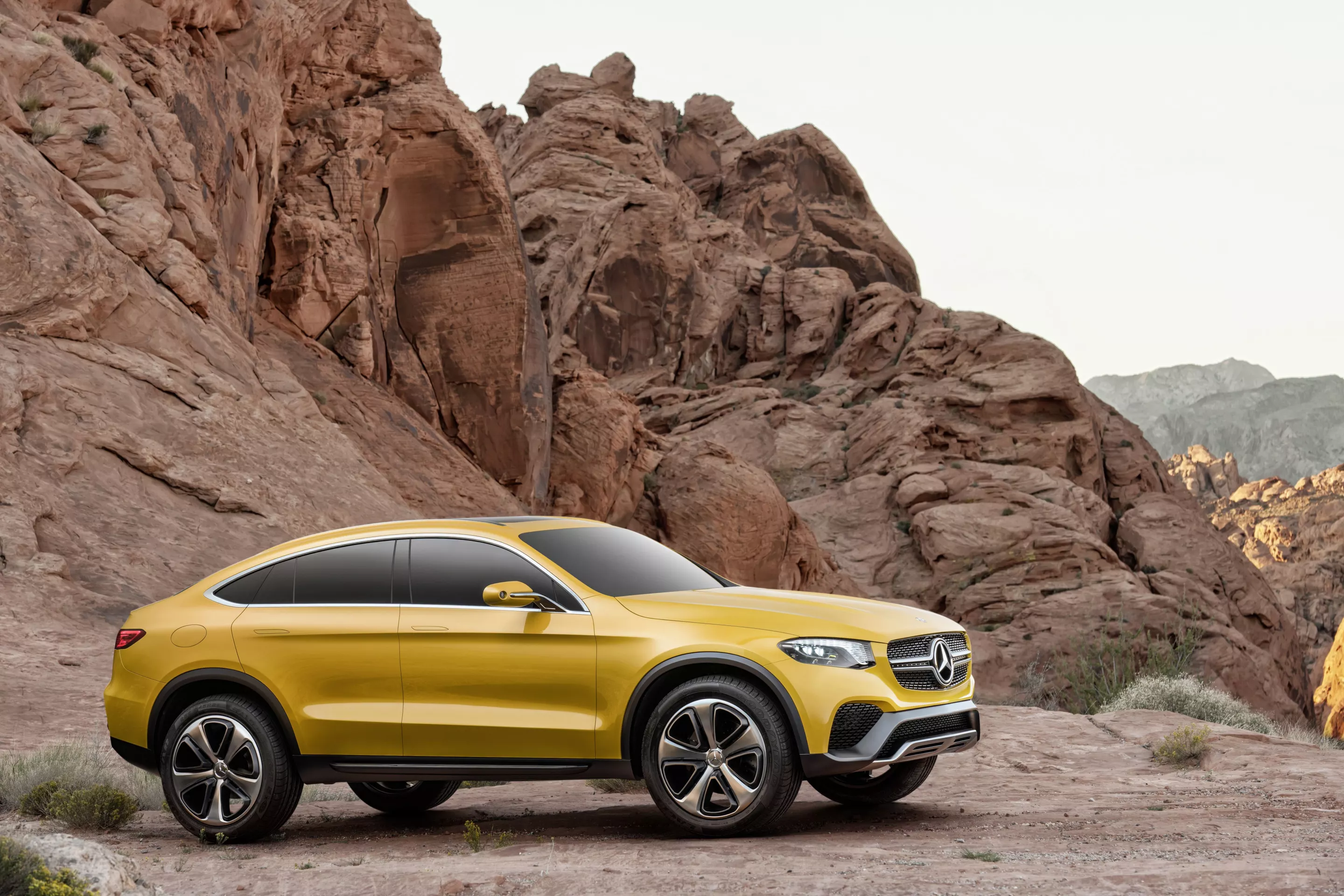 The Mercedes-Benz Concept GLC Coupé is a "near-production study"
