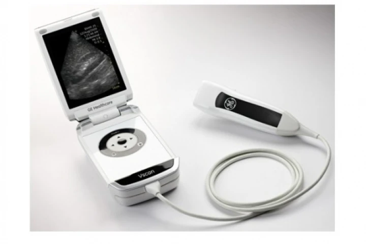 General Electric's new Vscan portable ultrasound scanner, possibly giving every physician Star Trek-like diagnostic capabilities