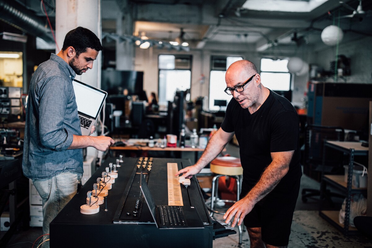 Andy Cavatorta (right), creator of Dual Coincidence. I am working on another project.
