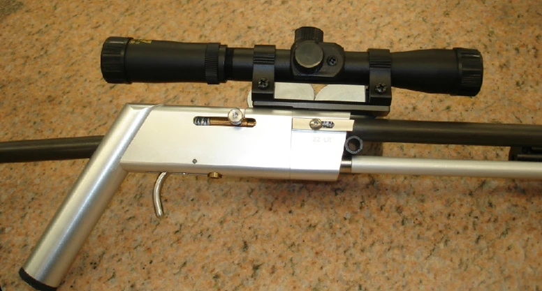 The Pack-Rifle is compatible with adjustable peep sights