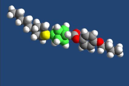 The molecular structure of the new liquid crystals