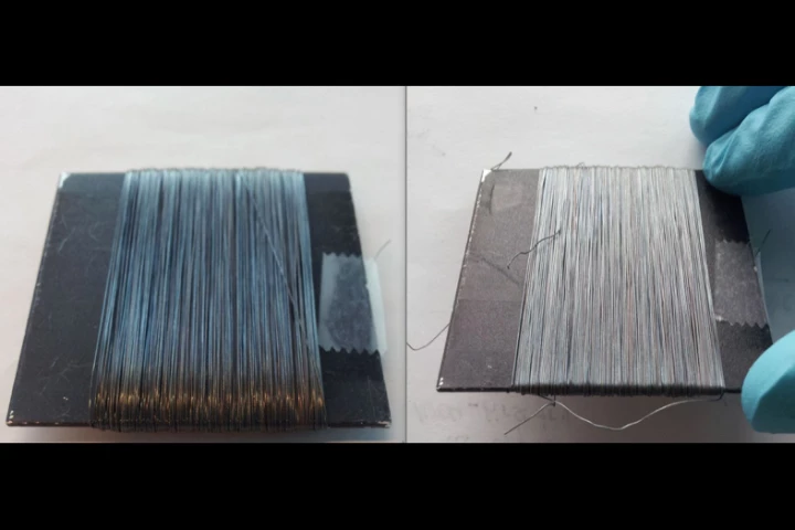 Rope filament treated with the coating permanently changes from blue to white at a temperature of 150º C (302º F)