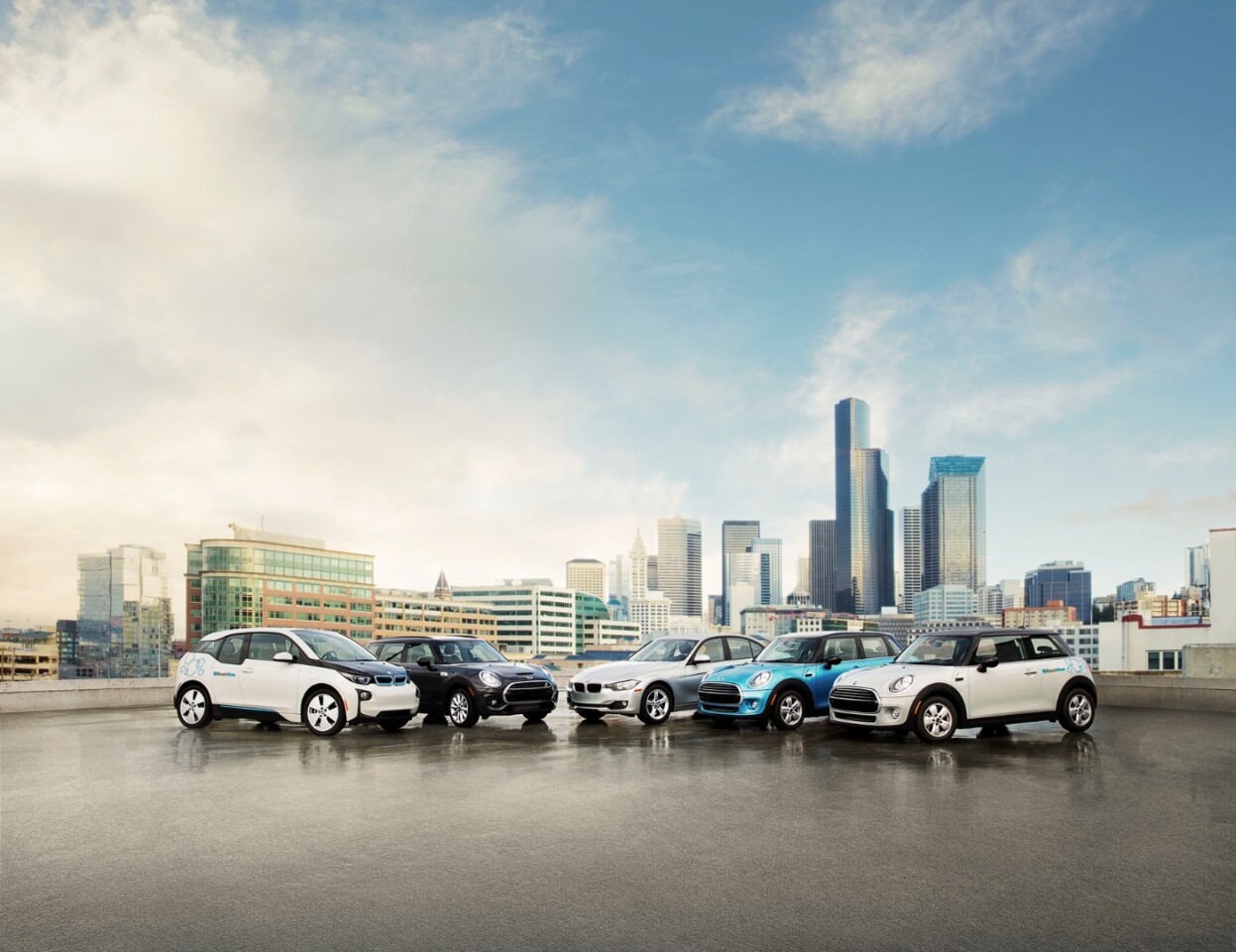 ReachNow has an initial fleet of 370 BMW and Mini vehicles, with 20 percent of its fleet made up of BMW i3 electric vehicles