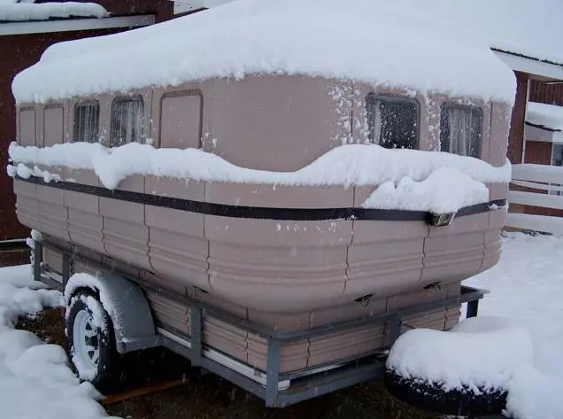 The Teal Camper uses foam insulated panels