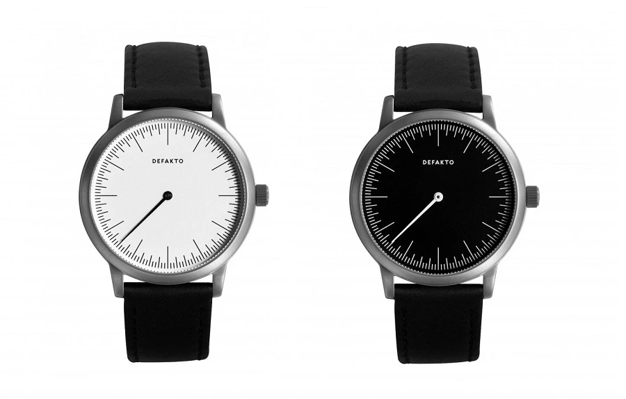 The Defakto Detail one hand watch is simple, elegant, and understated