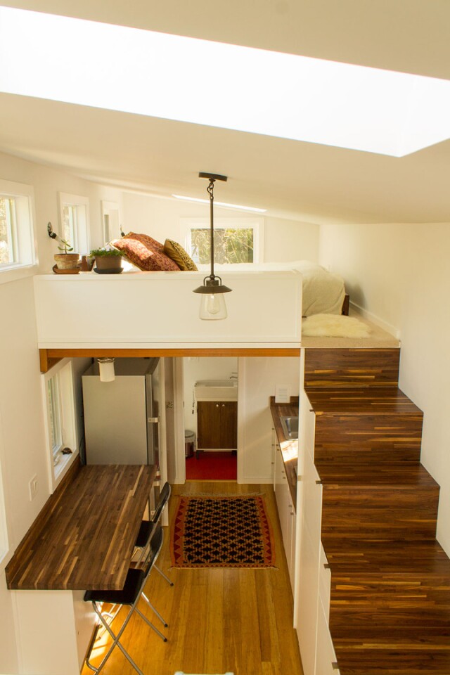 A lot of effort has gone into making this tiny home not only practical but also very comfortable to live in