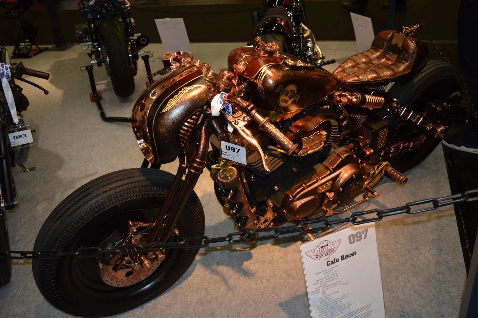 The Hard Rock Cafe Bike is a take on the Harley-Davidson Sportster 883 as envisaged by Game Over Cycles from Poland