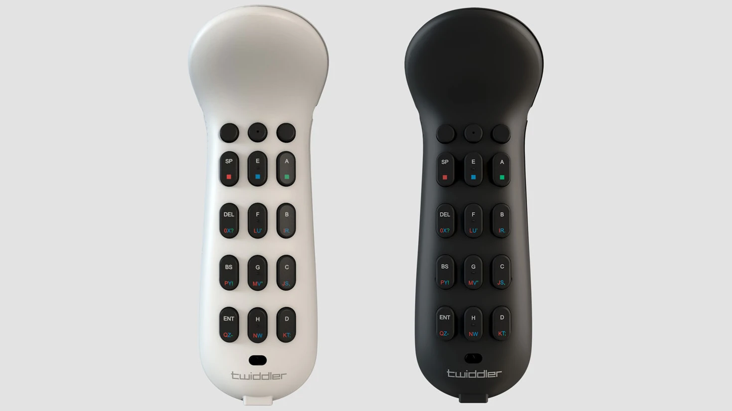 The one-handed Twiddler3 is a keyboard, mouse, and macro manager in a compact package