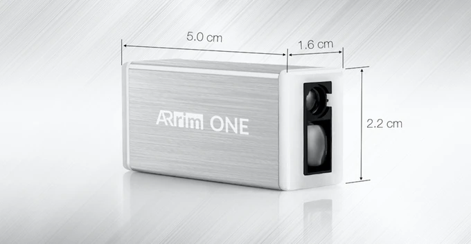 It's not that small for a smartphone plug-in, but it is for a measuring device