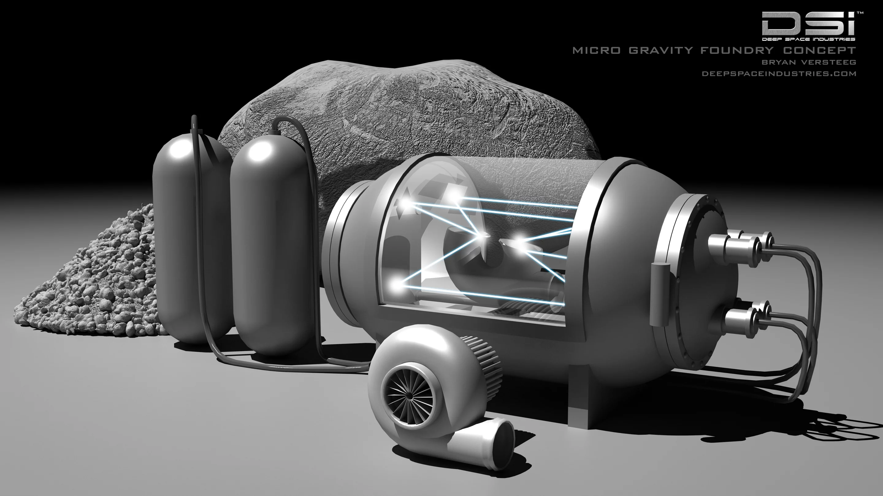 Artist's concept of the Microgravity Foundry (Image credit: DSI)