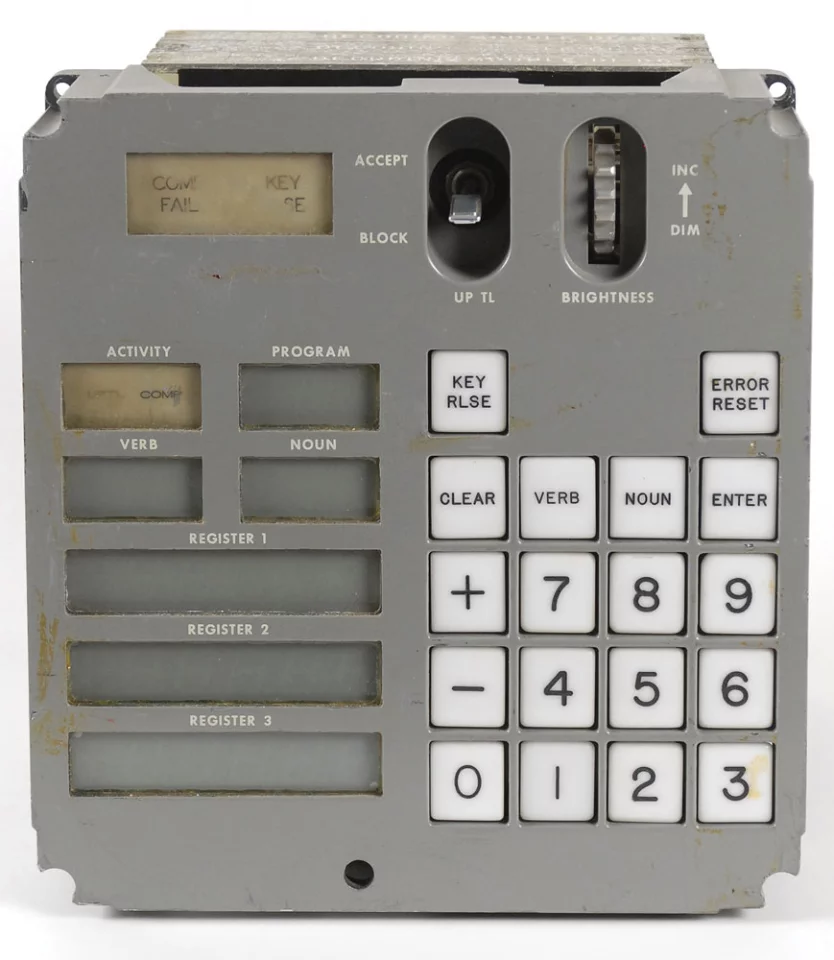 Block I Apollo Guidance computer display and keyboard (DSKY) unit