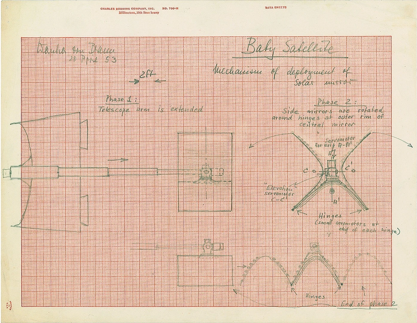 Baby satellite solar power unit