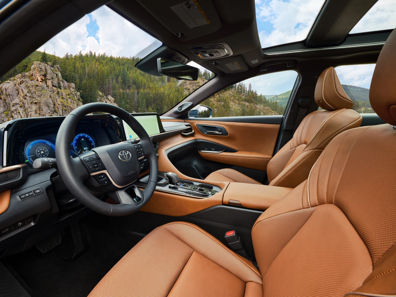 The interior of the 2025 Toyota Crown Signia is plush, no matter the trim choice