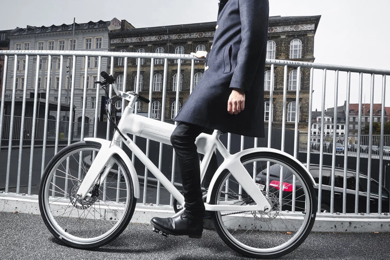 A carbon fiber frame with electric drive