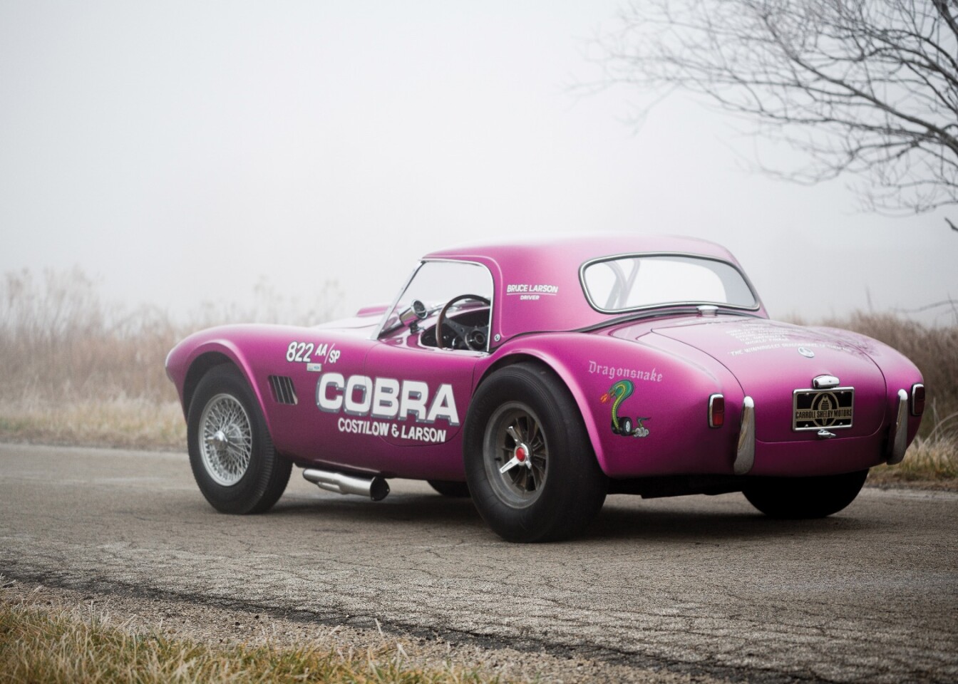 This 1963 Shelby 289 Cobra 'Dragonsnake' has an estimated price of $1,400,000 to $1,600,000