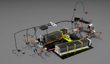 Many of the car's components are developed in house