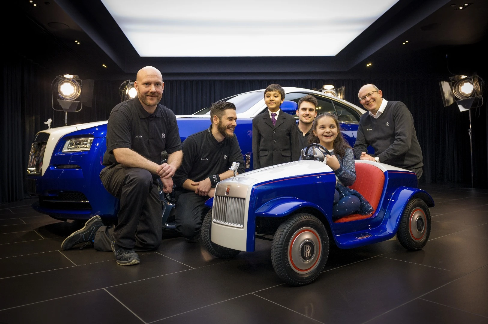 Hari Rajyaguru and Molly Matthews were the first behind the wheel of the Rolls-Royce SRH