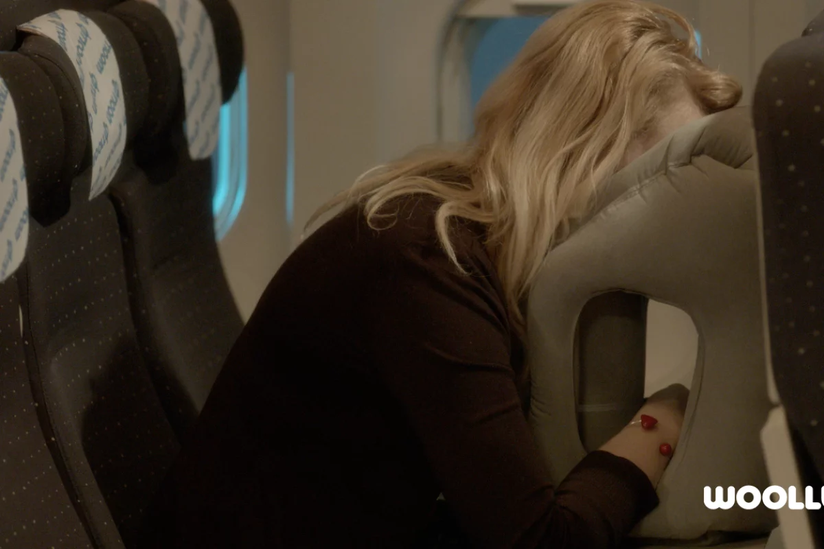 The Woollip is inspired by the concept of lean-forward portable massage chairs