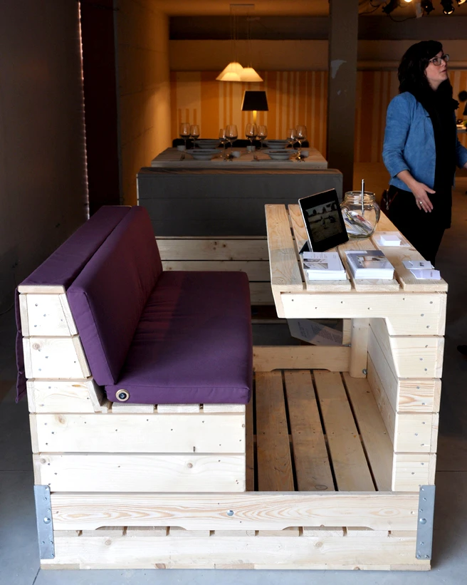 'Field Kitchen Sit & Heat', Tuttobene, FuoriSalone, Milan Design Week 2013 (Photo: Edoardo Campanale/Gizmag)