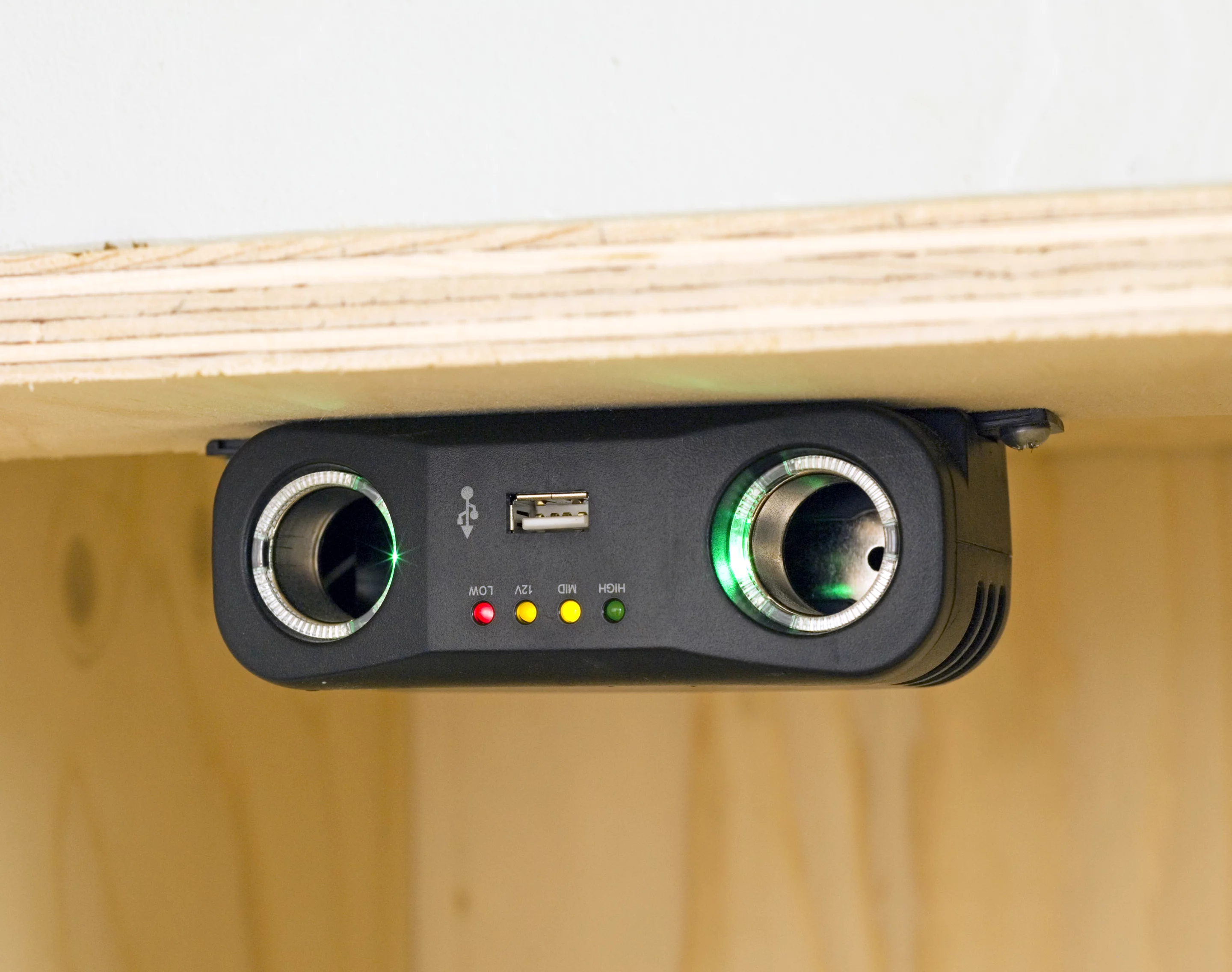 Electricity is stored in a battery array that, when charged, is good for up to five days of 12V DC power (Photo: Echo)