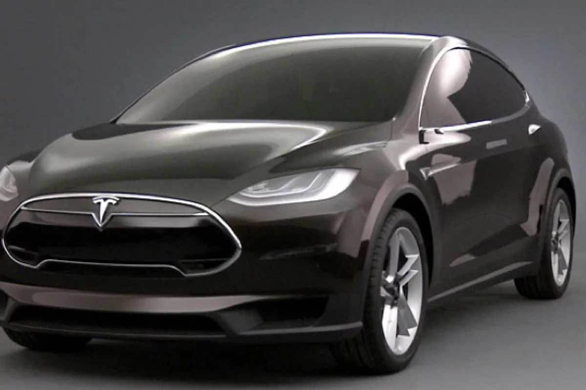Tesla's Model X crossover electric vehicle is based on the same platform as the Model S