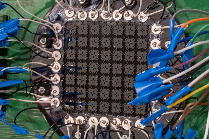 The sound-sensitive sensor requires no external power source and is activated by sound waves produced by certain noises