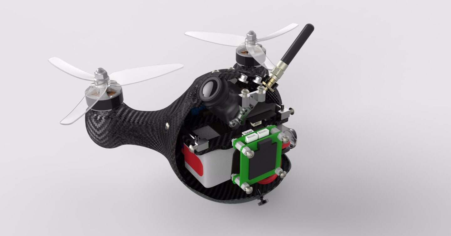 Aerodyne Nimbus 195: cutaway showing electronic internals
